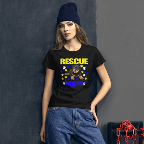 Image of Rescue Mom - Women's Cotton T-Shirt