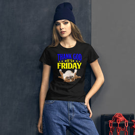 Thank God It's Friday - Women's Cotton T-Shirt