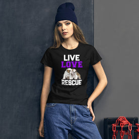 Live Love Rescue - Women's Cotton T-Shirt