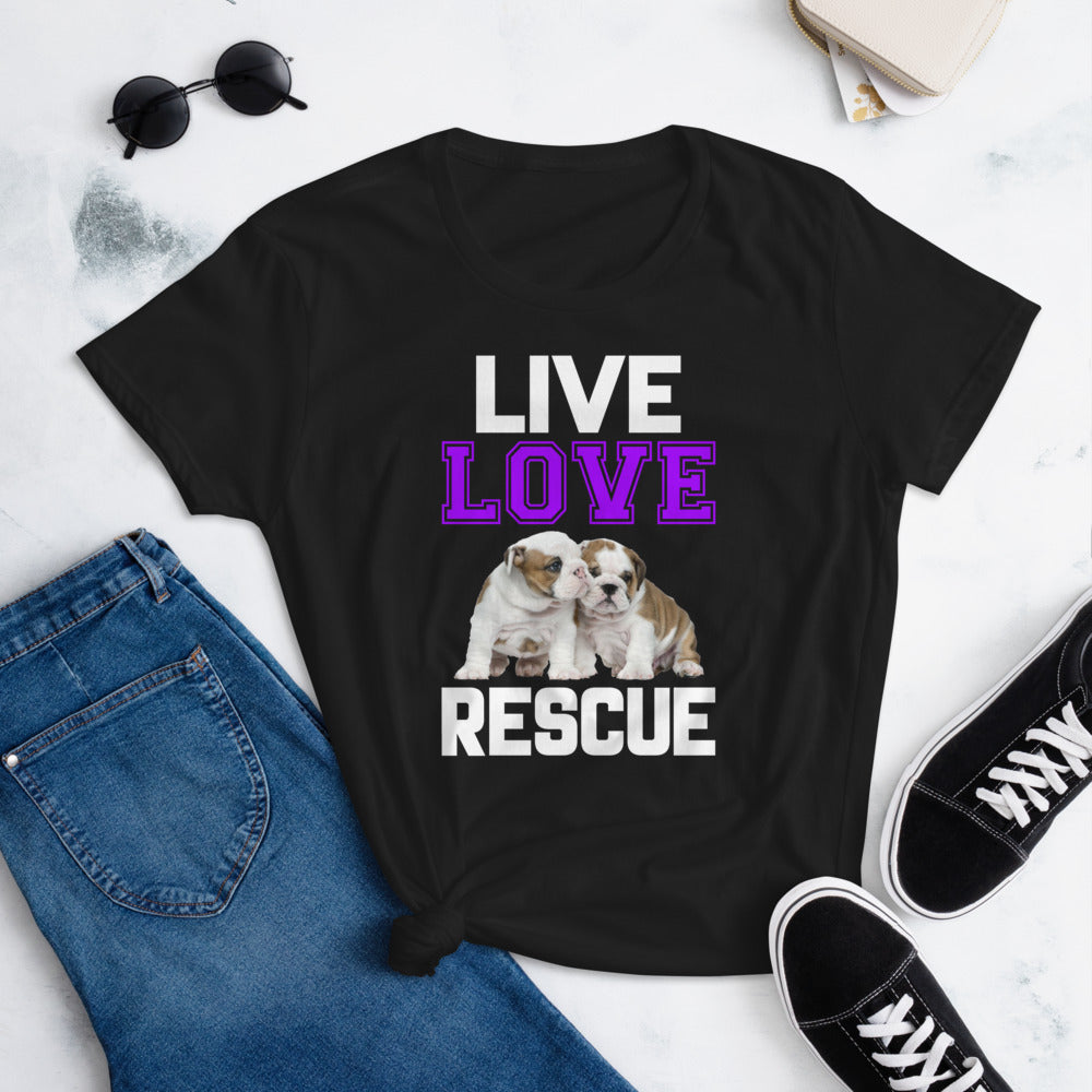 Live Love Rescue - Women's Cotton T-Shirt